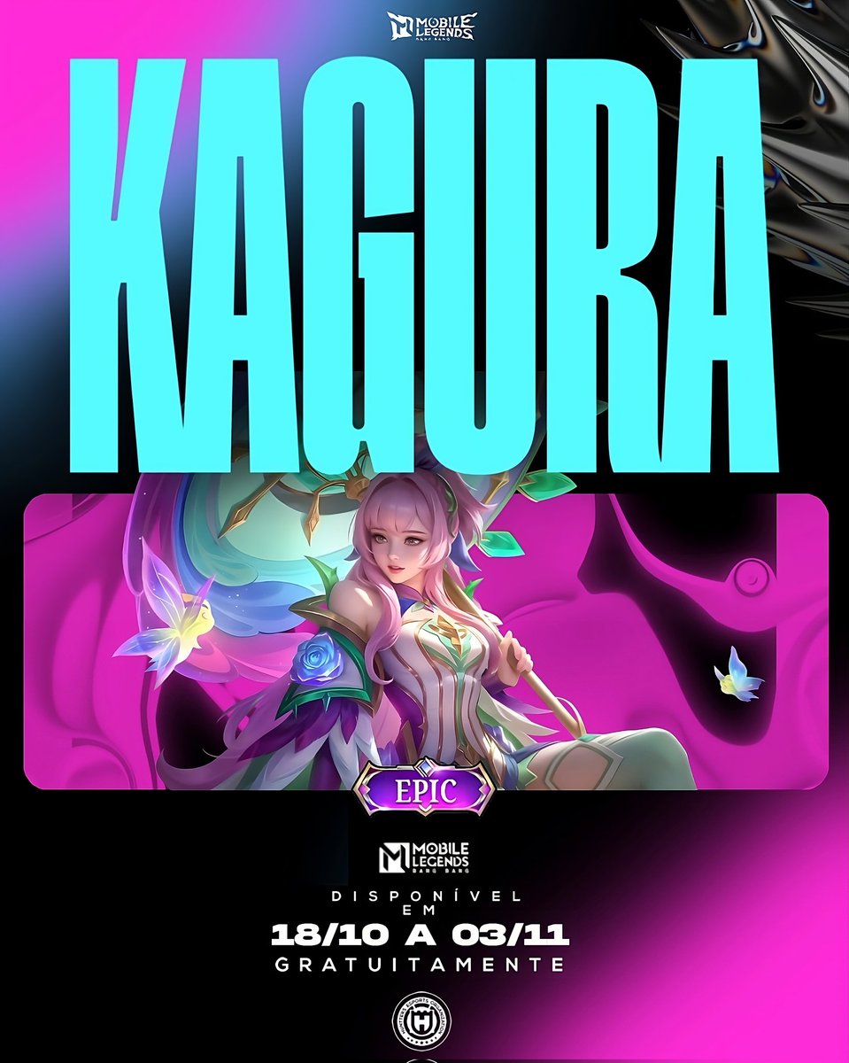 Hunttersgg's tweet photo. A skin ÉPICA "Flor de Jade" da
Kagura está chegando! De 18/10 a 03/11,entre no
jogo e participe do evento "Presente do Aniversário
da Kagura". Terá que completar tarefas para resgatar a skin
GRATUITAMENTE
#wearehuntters #mobilelegends #mobilelegendsbrasil #mobilelegendsbangbang https://t.co/AQ1z5zTX74
