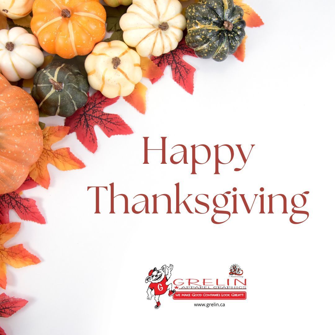 GrelinPromo's tweet photo. Happy Thanksgiving from Grelin Apparel Graphics! 
Today, we're giving thanks to you—our customers and friends who have been part of our journey. Whether you’ve trusted us with your custom apparel or supported our business, we are grateful! 

#Thanksgiving 
#GrelinApparelGraphics https://t.co/c5Bbf9Gfz3
