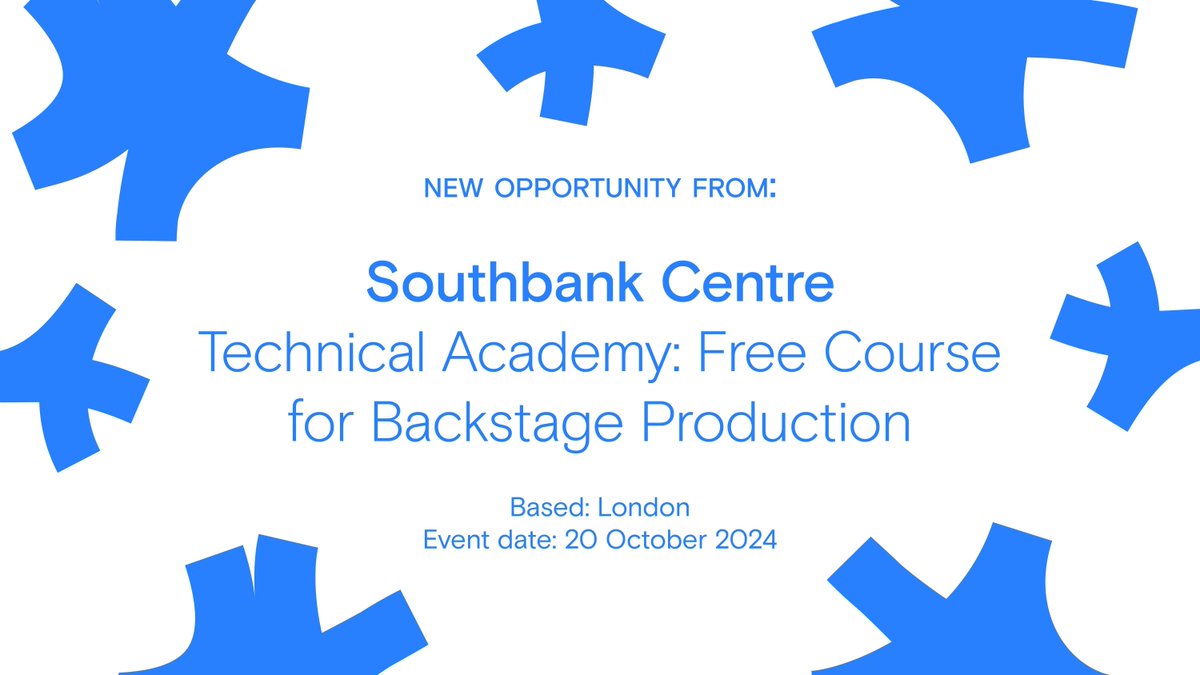 Creative Lives in Progress (@_creativelives) on Twitter photo Opps Board 🗓️ Are you looking to learn new skills and find out about the career opportunities in backstage technical production? Join this free course by <a href="/southbankcentre/">Southbank Centre</a>! > buff.ly/4dIbt07 Opps Board 🗓️ Are you looking to learn new skills and find out about the career opportunities in backstage technical production? Join this free course by <a href="/southbankcentre/">Southbank Centre</a>! > buff.ly/4dIbt07