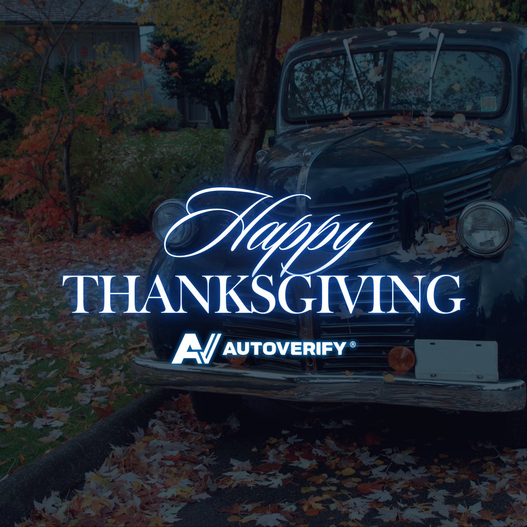 AV_GoDigital's tweet image. This Thanksgiving, we’re thankful for our amazing dealers and partners who help us drive innovation every day! 🍂Happy Thanksgiving from the AutoVerify team! 🦃🍁

#AutoVerify #Thanksgiving