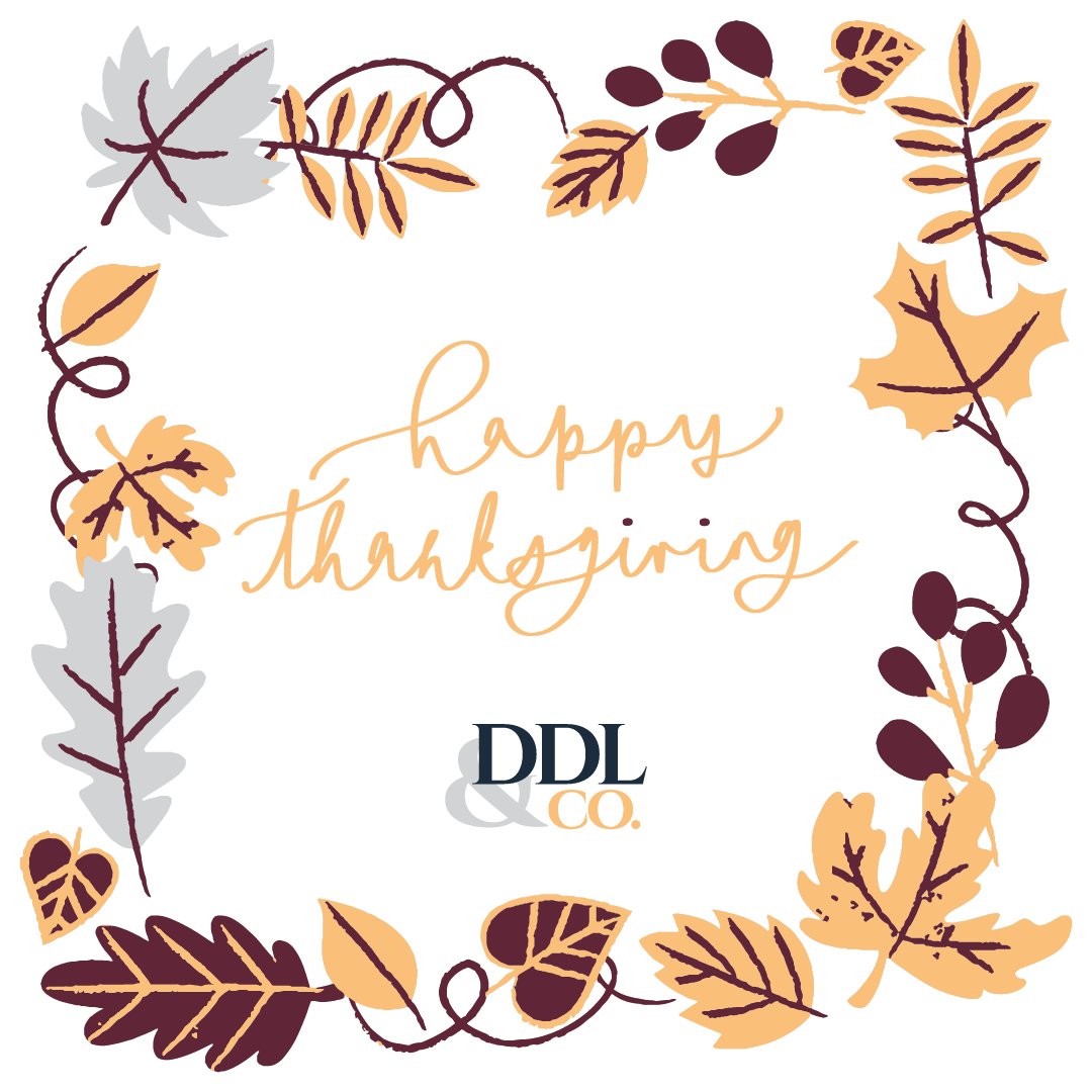 This Thanksgiving, we’re grateful for the continued trust and partnership of our clients and community. Thank you for allowing us to support your financial goals. Wishing everyone a season filled with peace, prosperity, and gratitude.
Happy Thanksgiving from DDL&amp; Co.🦃🍂