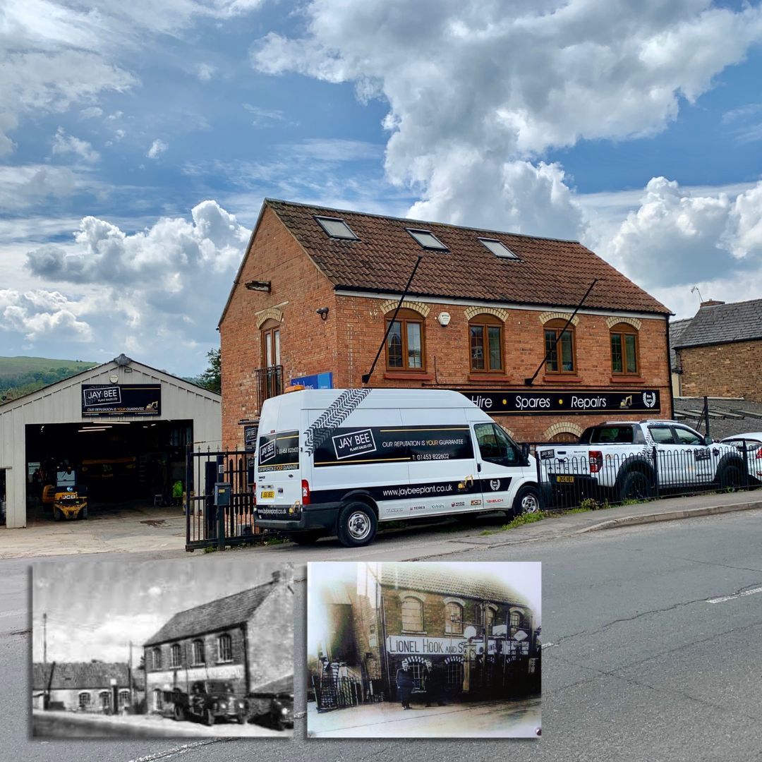 JayBeePlant's tweet photo. ⌛  The Jay Bee depot has changed somewhat over the years but the main building remains familiar! The depot in Stroud has been home to the Blythe family business since 1976 but can you tell what year these old images were taken ? 🧐  .. Comment your guesses below! https://t.co/OnTKgOAKe8
