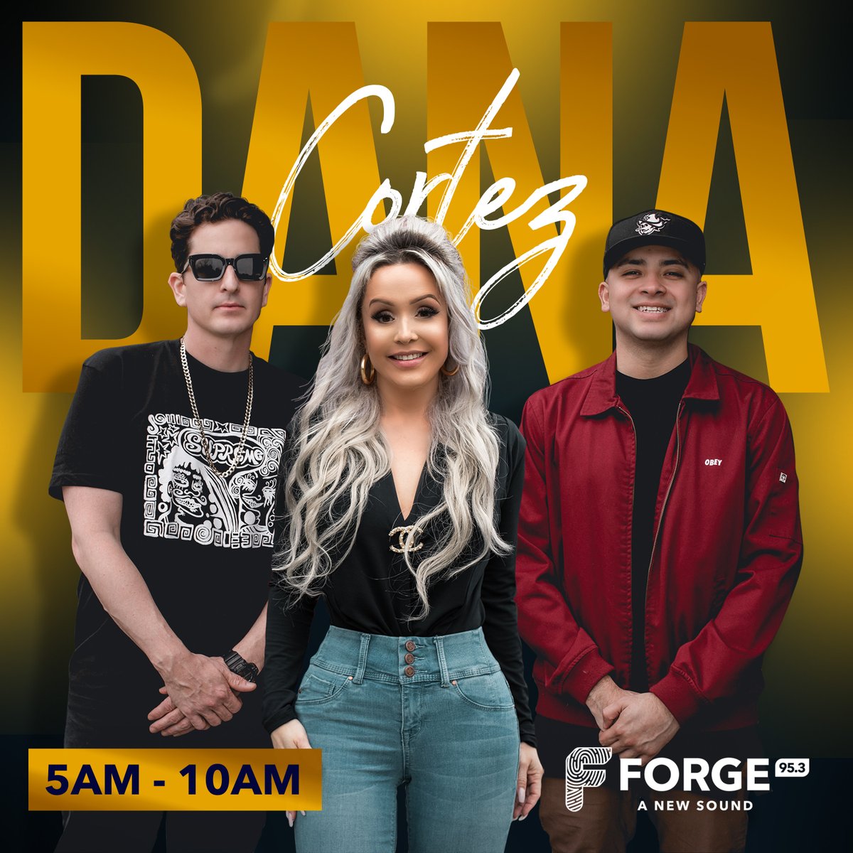 FORGE953's tweet photo. Kick off another big week with Fresno's official morning drive show, The Dana Cortez Show, weekdays 5am to 10am on Forge 95.3FM or stream at https://t.co/U3s19KlT8C 😎 #forge953 #fresnoradio #latinasinradio #womeninradio #danacortez #drivetime #fresnocalifornia #morningdriveradio https://t.co/d5n9ummLcM