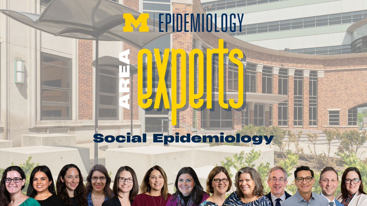 Our department has a considerable number of faculty experts in social epidemiology. We are excited to be celebrating the 25th anniversary of our Center for Social Epidemiology and Population Health this year! <a href="/UM_CSEPH/">CSEPH</a> Anniversary celebration info at: myumi.ch/epid-francis-l…