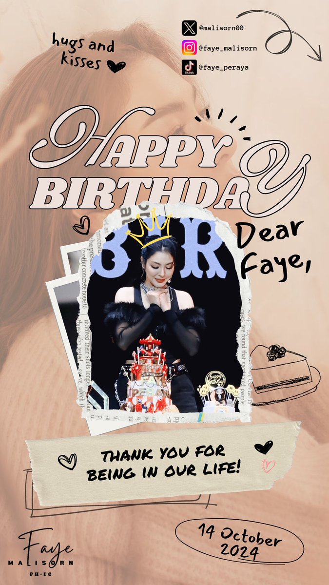 FAYE MALISORN PH (@fayemalisorn_14) on Twitter photo Happy Birthday Our Queen!
We will always by your side no matter what!
May your special day brings you joy and happiness you deserve!
HAPPY FAYE DAY
#HBDTopFaye <a href="/malisorn00/">Faye Malisorn</a> Happy Birthday Our Queen!
We will always by your side no matter what!
May your special day brings you joy and happiness you deserve!
HAPPY FAYE DAY
#HBDTopFaye <a href="/malisorn00/">Faye Malisorn</a>