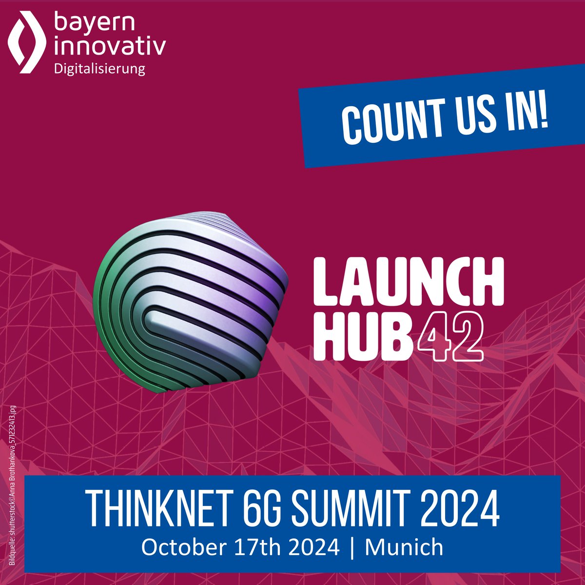 Meet us at the #Thinknet #6G Summit 2024 and the 6G #Open #Lab #Day this week in #Munich!

📌 What: Thinknet 6G Summit &amp; 6G Open Lab Day
📅 When: October 16-18
📍   Where: Munich

Are you attending as well?

@BayernInnovativ  
<a href="/6gLife/">6G-life</a> 
<a href="/TactileInternet/">Tactile Internet</a>