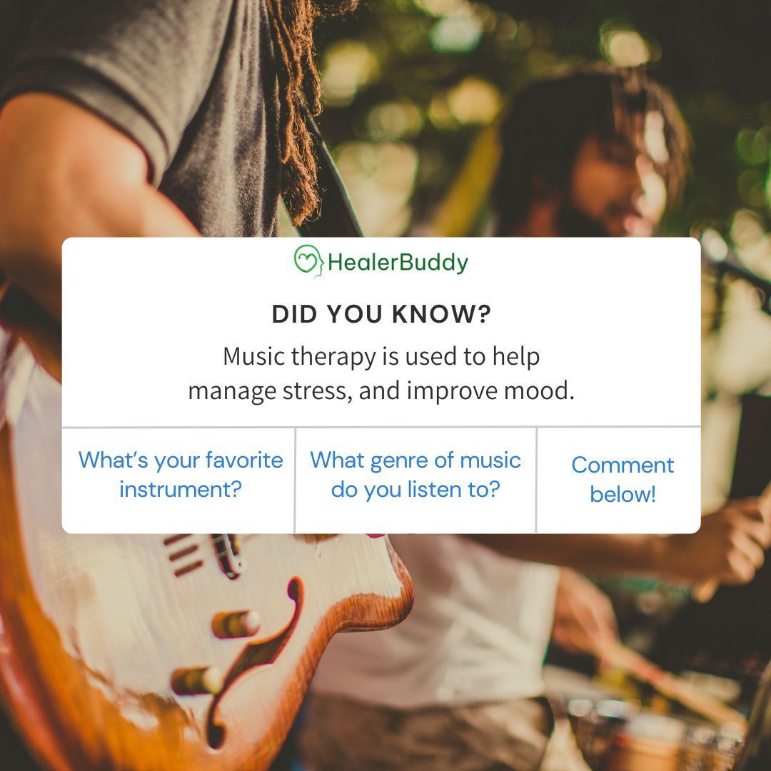 healerbuddy's tweet photo. Music therapy reduces stress, improves well-being &amp; enhances cognitive function. helps in pain management &amp; quality of life. Schools use it to improve social &amp; academic skills in special needs children.#Musictherapy #MusicTherapyMatters #SoundMindSoundBody #MusicWellbeing https://t.co/Nx4UzEzz9O