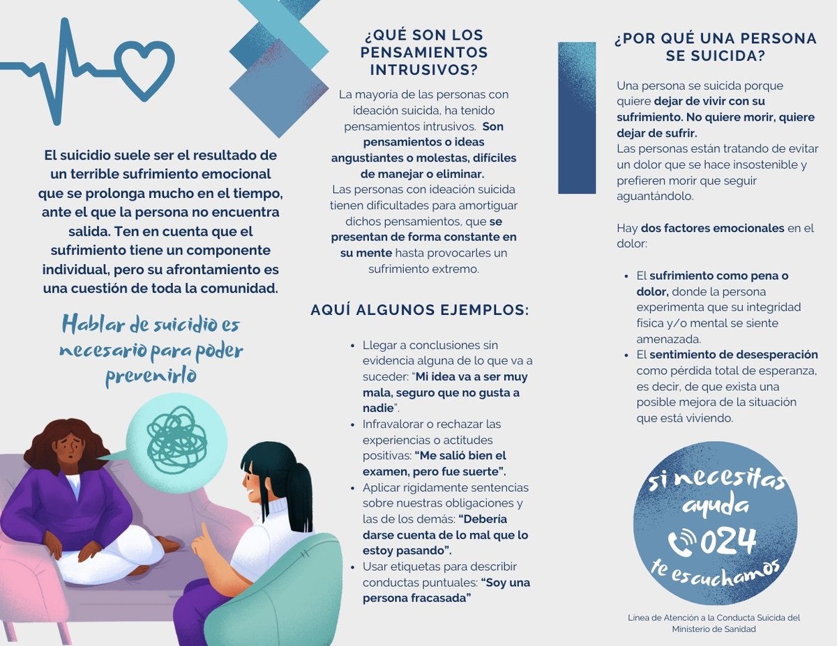 saludmentalcyl's tweet photo. Nos unimos a la @UVa_es para hablar de #suicidio y de #saludmental a través de una serie de charlas en los diferentes campus.

#elsuicidiosepreviene #conectaconlavida

👉🫶https://t.co/E8WVjQ8mry https://t.co/JzkjUEPTng