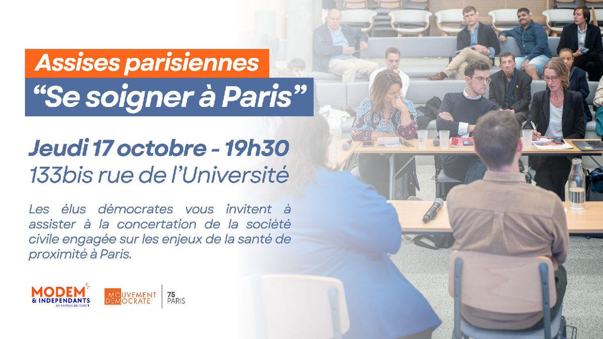 alixe_bizet's tweet image. Le @MoDem_Paris poursuit ses #AssisesParisiennes avec un sujet au combien important 

Lien d&apos;inscription urlr.me/qxhdW