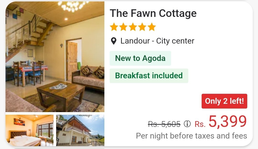 Don't book through Agoda.
The big surprise was on the day we checked out. When I asked for the bill, the caretaker fellow gave me hand written bill on a plain paper. The total amount was INR 11,280/_ I was shocked. For more detail, see facebook.com/share/p/UFqkAz…