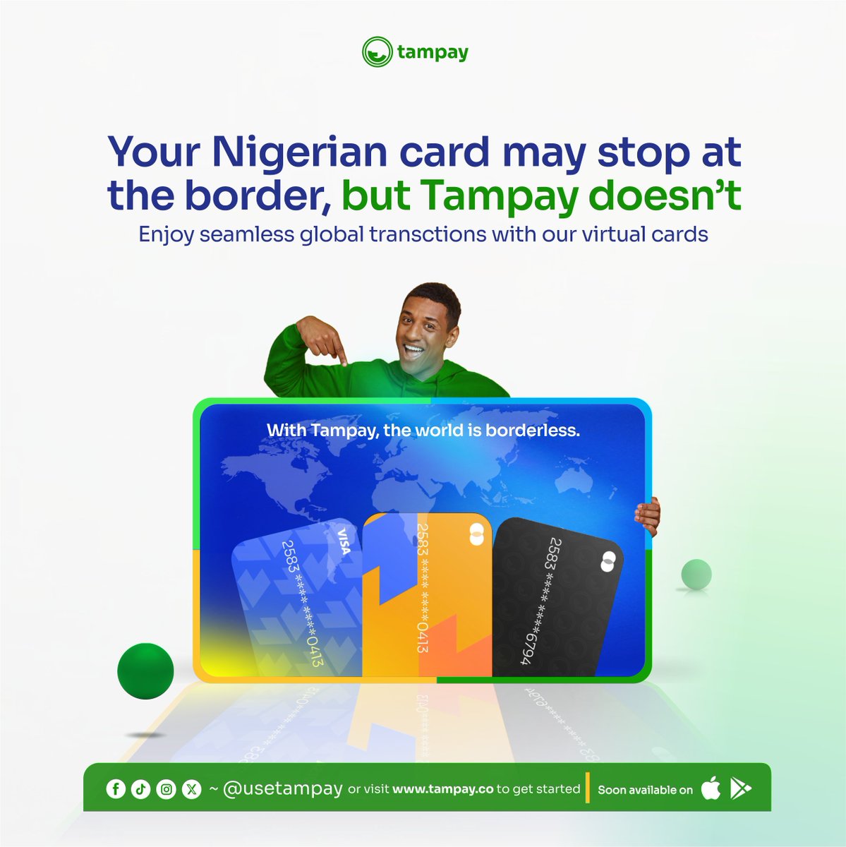 usetampay's tweet photo. Shop smart #WithTampay’s virtual cards! Awesome rates, zero worries.
#TampayIsComing #UseTampay https://t.co/Sw4DxrB1KZ