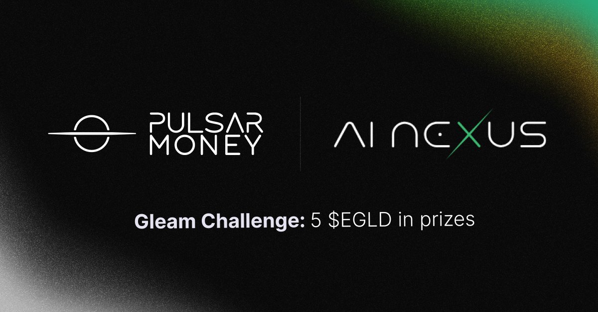 Join PulsarMoney X AI Nexus campaign on Gleam and win $EGLD!

 ⤷ gleam.io/NKMZp/pulsarmo…

Discover our products, follow our socials and complete all the other challenges to increase your chances.

Tag your friends below to spread the word! 👇