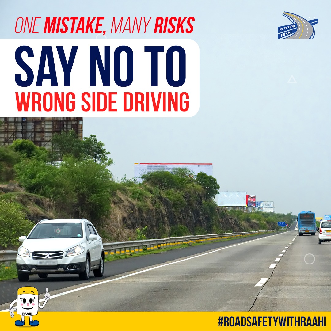 Wrong side is an offence! Driving on the wrong side of a road may seem ...