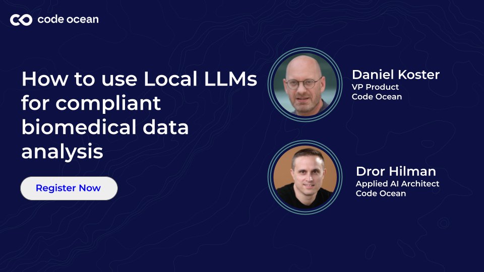 📢 Join us on Oct 31, 12 PM EST, for a webinar on using local LLMs for secure biomedical data analysis!

💡 Learn to set up compliant LLMs, build RAG systems, and create agent-driven tools with Streamlit.

🔗 hubs.ly/Q02Tf1Rh0

#Bioinformatics #AI #LLMs #Webinar