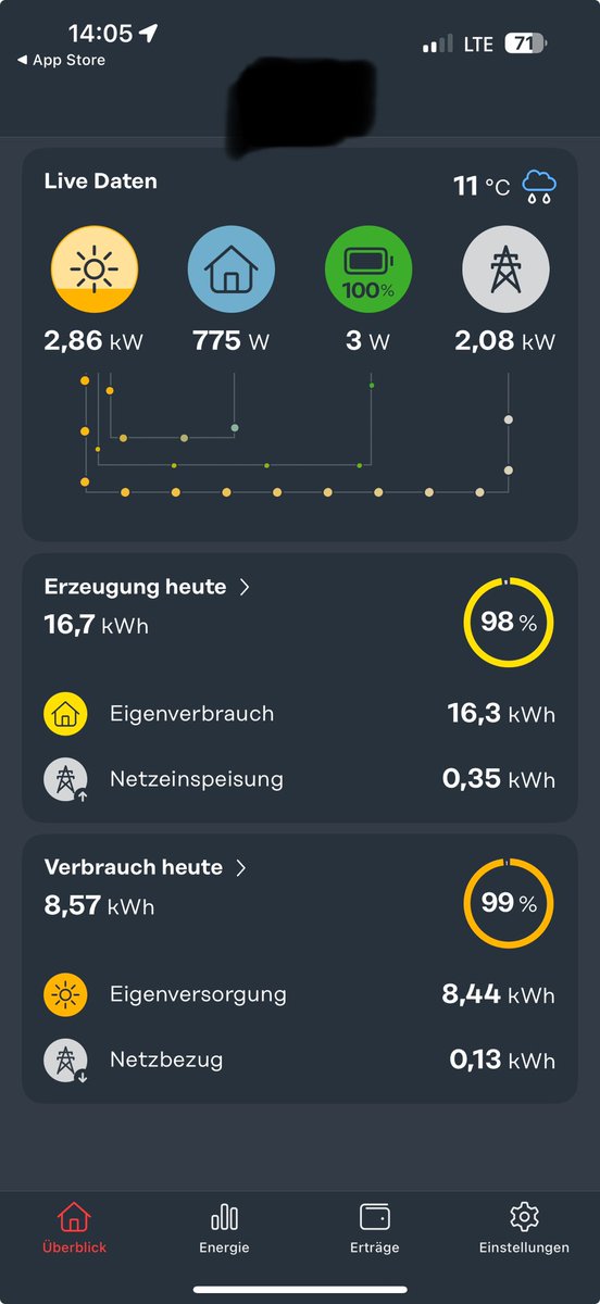 DaKoi_TM's tweet image. #Fronius #SolarWeb App ist nun neu in Version 2.0.0 erhältlich und ist endlich ohne dem 3-Tages Limit verwendbar. Die Datenanzeige (Grafik) ist wesentlich schneller.

Weitere Änderungen habe ich nicht festgestellt. 👍🏼☺️