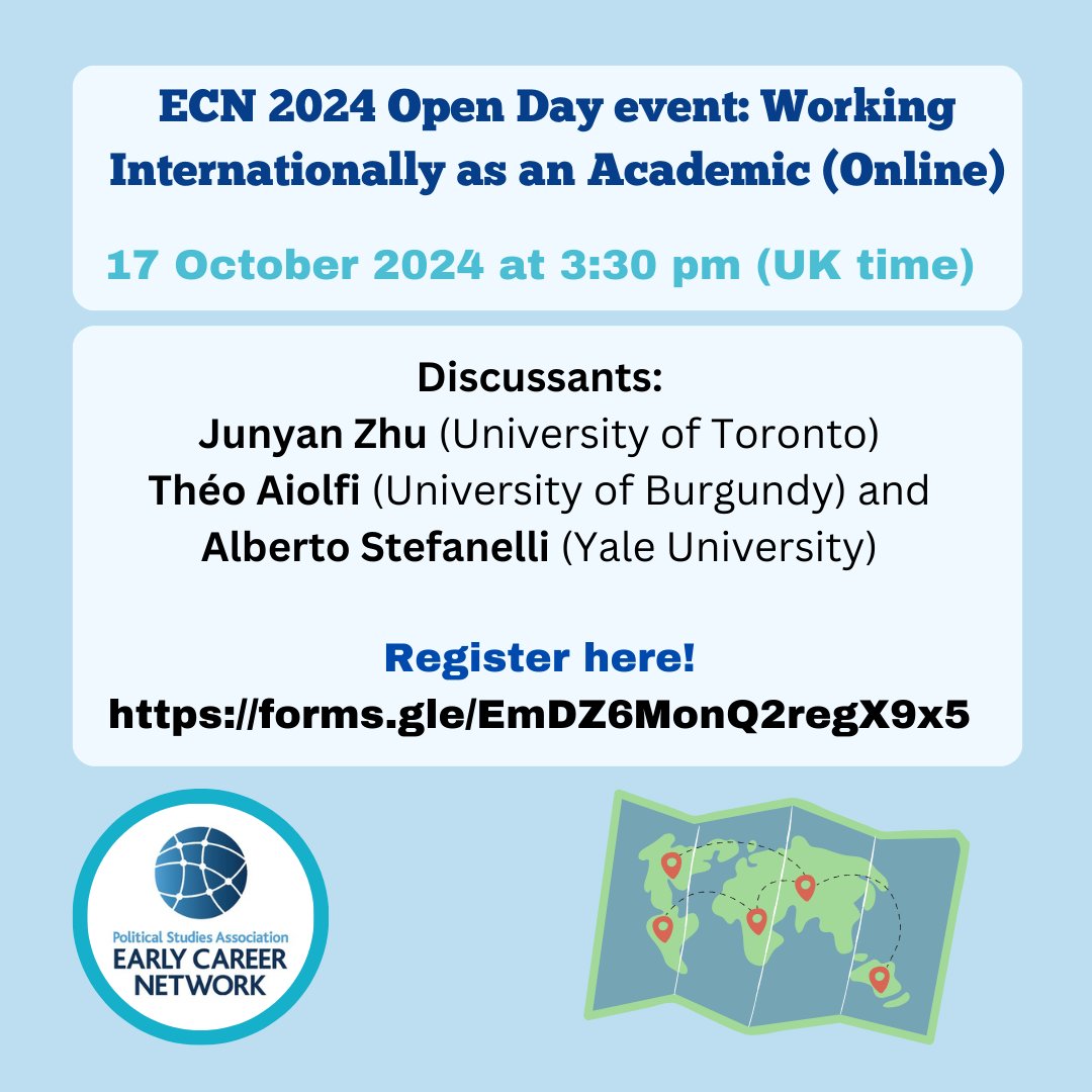 PSA ECN (@psa_ecn) on Twitter photo 🚨Only 3 days until our Open Day!🚨
✅Join us to hear the insights of brilliant academics <a href="/TheoAiolfi/">Théo Aiolfi</a> <a href="/AlbStefanelli/">Alberto Stefanelli</a> <a href="/DrJunyanZhu/">Junyan Zhu</a> & their experience of working abroad🗺️
✅Learn about our network & what we do to support ECAs👩🏽💻
Register here & share! 👉🏽forms.gle/EmDZ6MonQ2regX… 🚨Only 3 days until our Open Day!🚨
✅Join us to hear the insights of brilliant academics <a href="/TheoAiolfi/">Théo Aiolfi</a> <a href="/AlbStefanelli/">Alberto Stefanelli</a> <a href="/DrJunyanZhu/">Junyan Zhu</a> & their experience of working abroad🗺️
✅Learn about our network & what we do to support ECAs👩🏽💻
Register here & share! 👉🏽forms.gle/EmDZ6MonQ2regX…