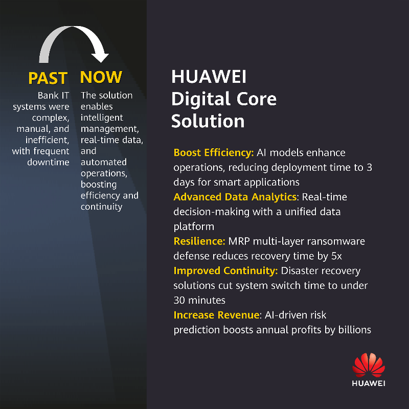 Huawei_ME's tweet photo. Accelerate industrial intelligence with Huawei! From smart governance &amp; financial services to retail, power grids, mining, and oil &amp; gas, Huawei’s AI-powered solutions drive efficiency, safety &amp; innovation. Experience it in action at #HuaweiGITEX: https://t.co/kMLXjZS8RH #GITEX24