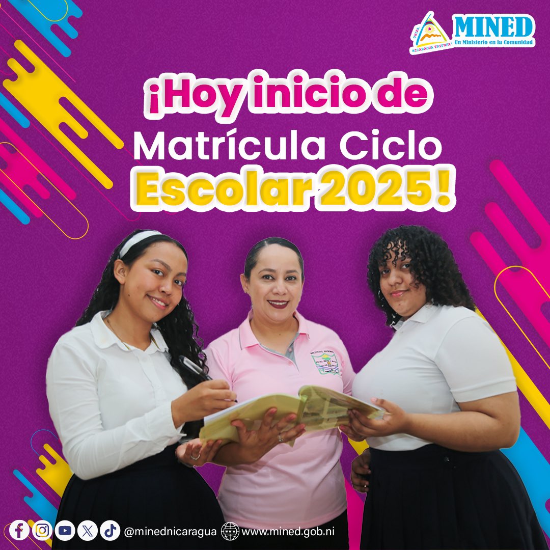 ¡Inicia el proceso de Matrícula para el Ciclo Escolar 2025! 📚✏️🥳