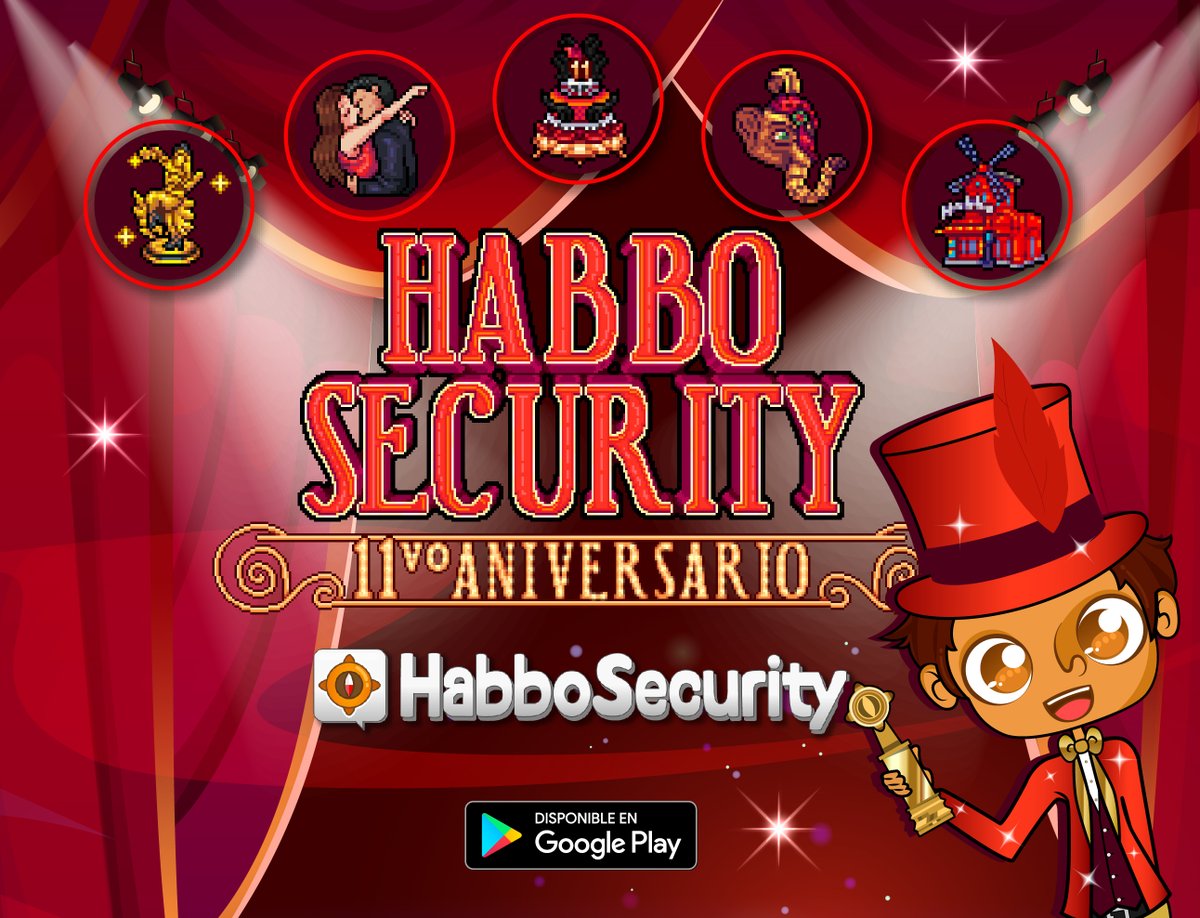 📣¡Conoce toda la información sobre este 11vo. Aniversario y participa en los increíbles juegos que tendremos dispuestos para ti desde nuestra central del evento!💃✨ No dejes de adquirir estas fabulosas insignias ambientadas en el “Moulin Rouge”🎪🐘 ¡Te esperamos hoy a partir de