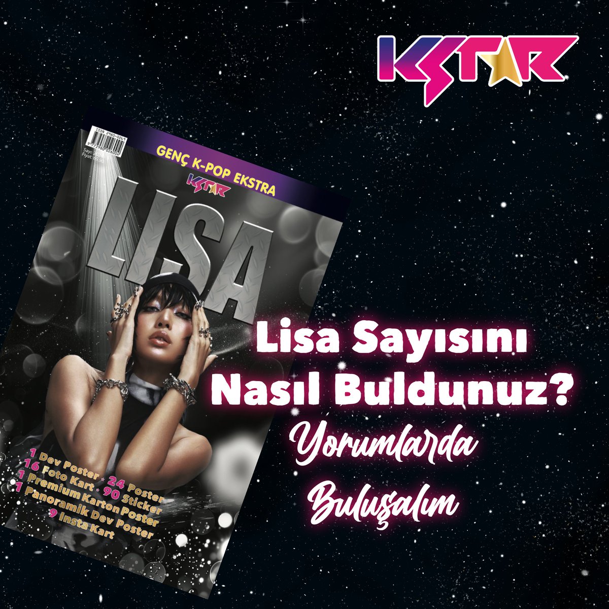 gnckstar's tweet photo. L��SA sayımızı nasıl buldunuz?

Yorumlarınız bizim için önemli 💞🖋

#kstar #kstardergi #kpop #kpopdergi #gençlikdergisi #genckpop #korea #koreapop #yenisayı #Lisa #BlackPink #BPKpop #BlackPinkKpop https://t.co/5yKwNlYlyU