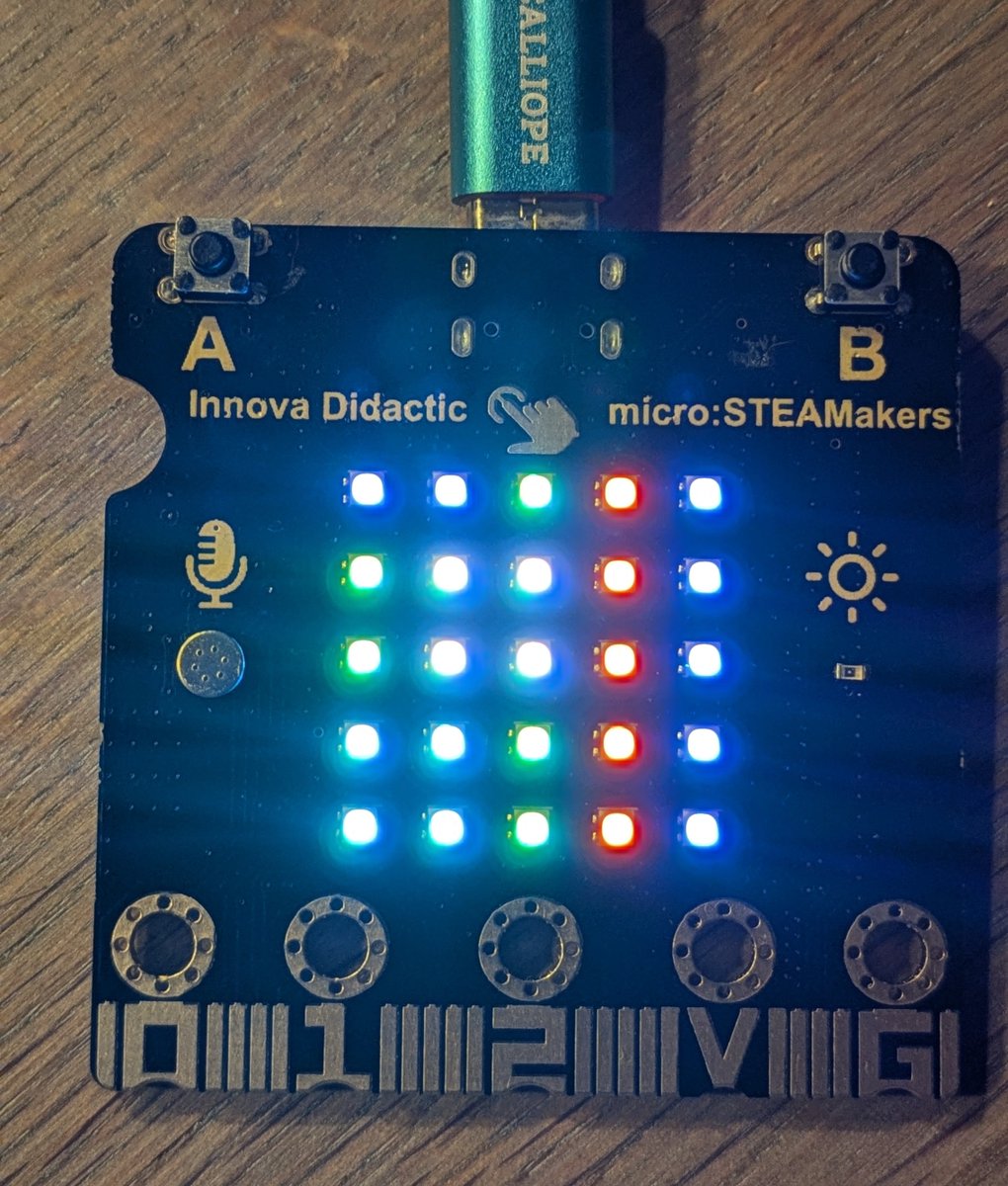 Peter Mathijssen @petermathijssen@fosstodon.org (@peterm66) on Twitter photo Made an LED editor with <a href="/MITAppInventor/">MIT App Inventor</a> for my <a href="/Innovadidactic/">Innova Didactic</a> micro:STEAMakers board programmed with <a href="/microblocksfun/">MicroBlocks - @microblocks.bsky.social</a>. Made an LED editor with <a href="/MITAppInventor/">MIT App Inventor</a> for my <a href="/Innovadidactic/">Innova Didactic</a> micro:STEAMakers board programmed with <a href="/microblocksfun/">MicroBlocks - @microblocks.bsky.social</a>.