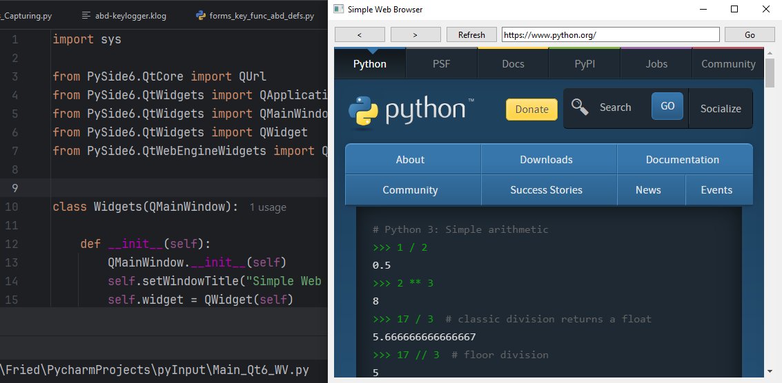 FriedholdMatz's tweet image. #PySide6 and QtWebEngine works for me