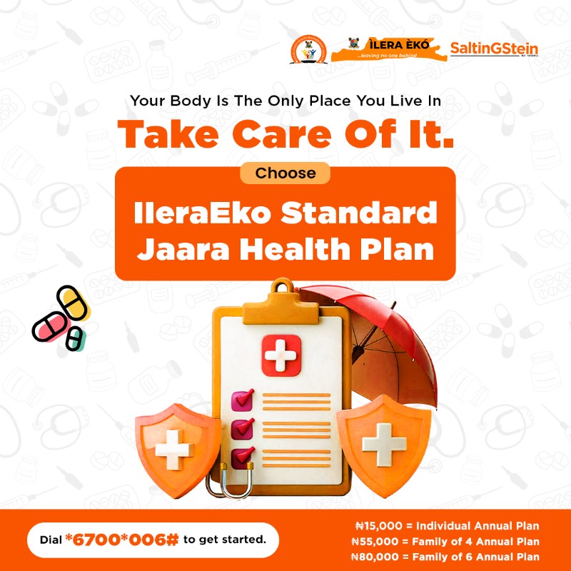 uhcadoption's tweet image. Your Body Is The Only Place You Live In, Take Care Of It.Choose IleraEko Standard Jaara plan, choose wellness  

#TakeAction #Wellness #IleraEko Standard Jaara#UHC4Lagos