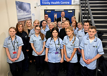 NorthumbriaUni's tweet image. A brand-new healthcare training facility which has been developed with support from Northumbria University to be used by students on a new T-Level in health course has opened at @BedeAcademy in Blyth.

Read more: northumbria.ac.uk/about-us/news-…

#NorthumbriaUni #TLevel #Nursing #Health