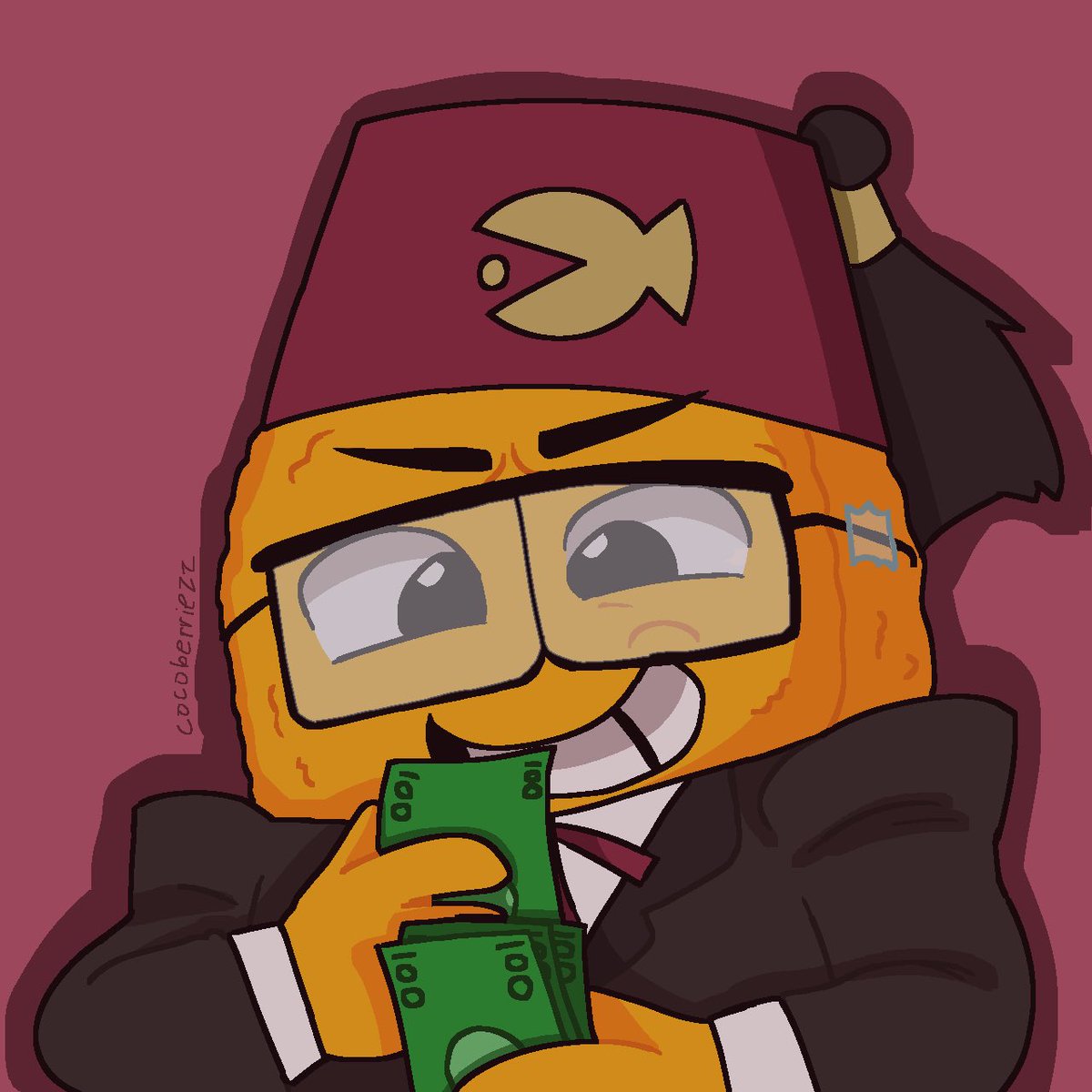 Cocoberriezzz's tweet image. DAY 14!! Robbernug as grunkle stan cuz idk they’re both criminals #maxdesginprotwt #MaxDesignPro #maxtober