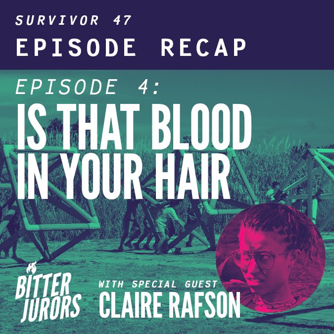 call me Claire Rafson because I'm SAT for this ep !

Actual game changer and queen of the cast photo <a href="/claire_rafson/">Claire Rafson | official real account</a> joined the Bitter Jurors this week to celebrate the beginning of Genevieve's reign of terror on #Survivor47

🟢 open.spotify.com/episode/3IEHiA…
🍎 podcasts.apple.com/us/podcast/bit…