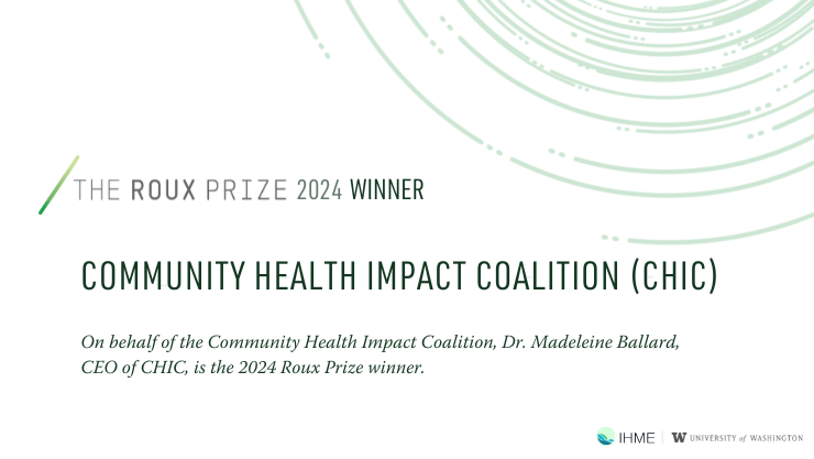 Institute for Health Metrics and Evaluation (IHME) (@ihme_uw) on Twitter photo Celebrating Excellence in Public Health:
Join us in honoring this year's Roux Prize winner ā <a href="/DrMBallard/">Dr. Madeleine Ballard</a>, CEO of <a href="/join_chic/">Community Health Impact Coalition</a>, a true champion in the field of global health in support of community health workers! Celebrating Excellence in Public Health:
Join us in honoring this year's Roux Prize winner ā <a href="/DrMBallard/">Dr. Madeleine Ballard</a>, CEO of <a href="/join_chic/">Community Health Impact Coalition</a>, a true champion in the field of global health in support of community health workers!