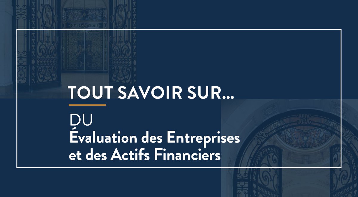 #Experts comptables, commissaires aux comptes, repreneurs d'entreprise : voici les publics auxquels s'adresse le DU Évaluation des entreprises et des actifs financiers ❗

🗓️ RDV lundi 2️⃣1️⃣ octobre à 18h30 pour participer à la réunion d'information 👇
iae-paris.com/fr/ri-du-evalu…