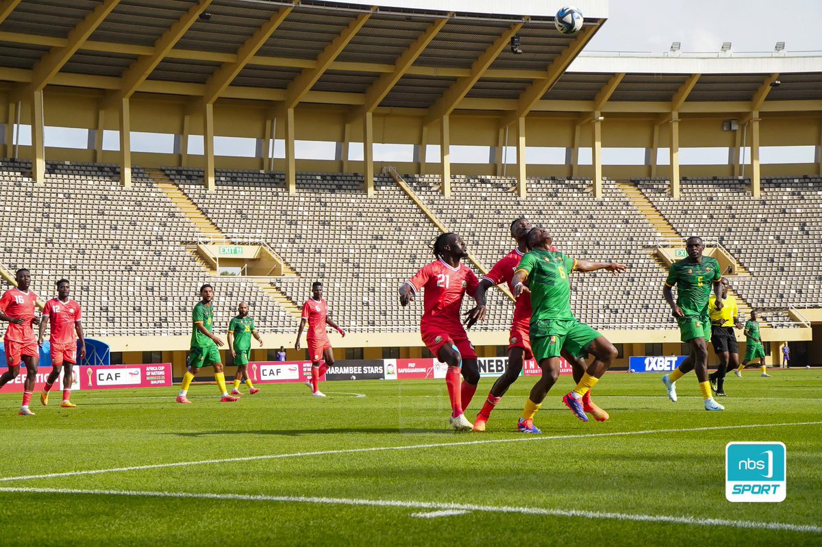 NBSportUg's tweet photo. FT' #KENCAM 🇰🇪🇨🇲 0-1
The five time AFCON champions Cameroon will be playing at AFCON Morocco in 2025.
#NBSportUpdates #AFCON2025Q 📸: @FfreyPhotos https://t.co/h0bliLDxNI