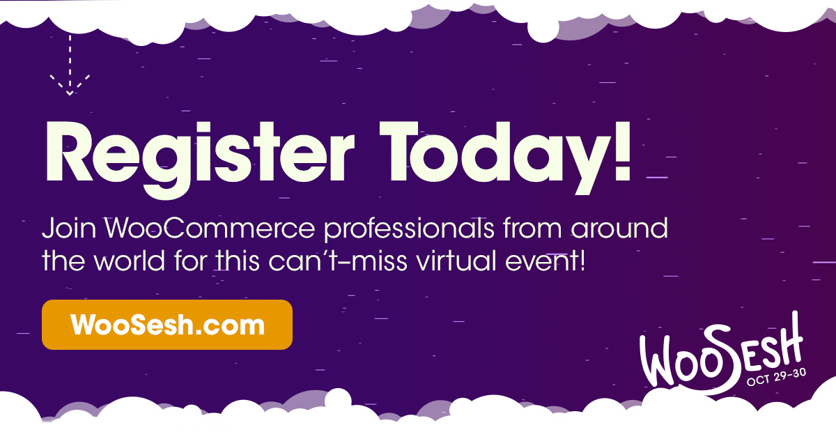 🚀 Get ready for WooSesh! This year's event is packed with 20 amazing speakers and 17 sessions designed to deliver unforgettable experiences for store owners, devs, and agencies. Don’t miss out! Register for free: woosesh.com/register