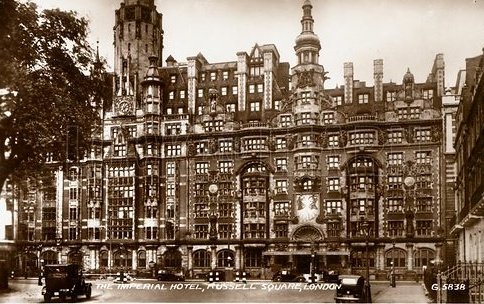 VinnieSull1van's tweet photo. "Progress"..
The Imperial Hotel in #London's #RussellSquare was once a neo-gothic wonder devised by the architectย Charles Fitzroy Doll. It was DEMOLISHED in 1966 and replaced by this brutalist display of architectural terrorism by the design of "Architect" Charles Lovett Gill. https://t.co/kfHdNmzLZz