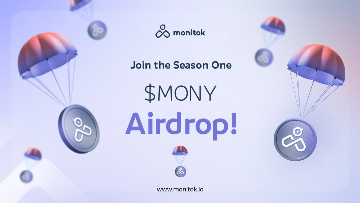 MonitokHEX's tweet photo. Don’t miss your chance to earn from the $100,000 worth of $MONY airdrops! 🪂

Your existing points are recently updated.

Check your points, complete more quests and keep collecting TOKS 👇
https://t.co/OC8zvmosfg https://t.co/6AfZMfaghF