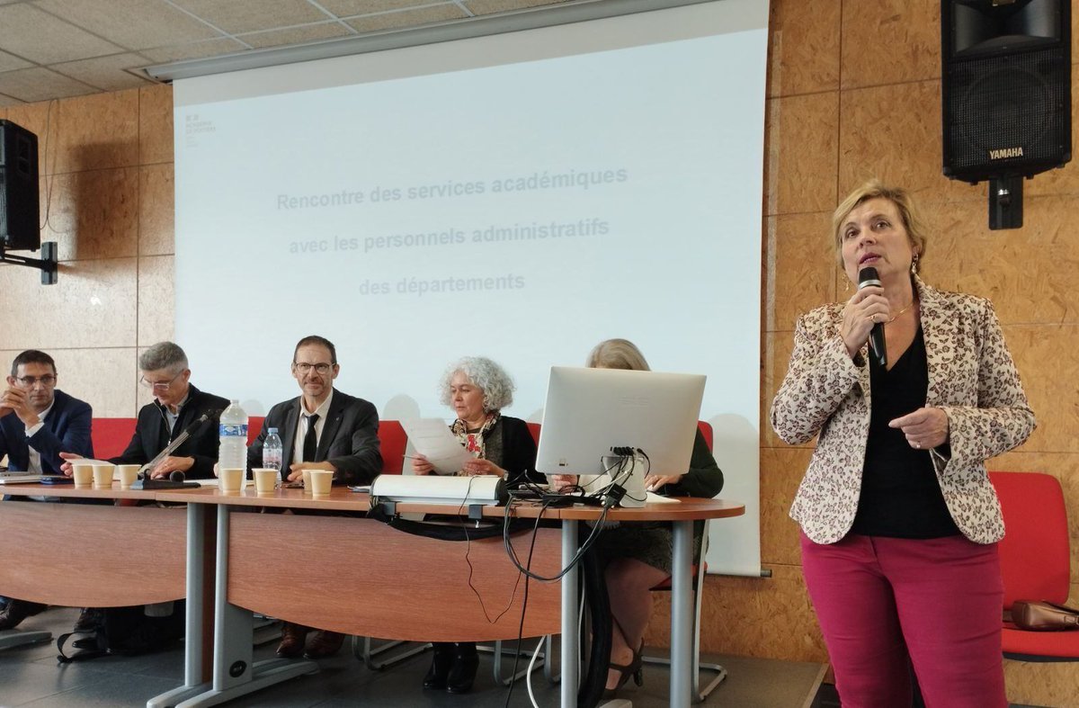 DSDEN Deux-Sèvres (@dsden79) on Twitter photo Le secrétaire général <a href="/acpoitiers/">Académie de Poitiers</a> M. Vial à la rencontre des personnels administratifs
✅️Évolution des pratiques professionnelles
✅️Politique RH, formation
🙏 <a href="/PaulGuerinNIORT/">Lycée Paul Guérin - NIORT</a> pour votre accueil Le secrétaire général <a href="/acpoitiers/">Académie de Poitiers</a> M. Vial à la rencontre des personnels administratifs
✅️Évolution des pratiques professionnelles
✅️Politique RH, formation
🙏 <a href="/PaulGuerinNIORT/">Lycée Paul Guérin - NIORT</a> pour votre accueil