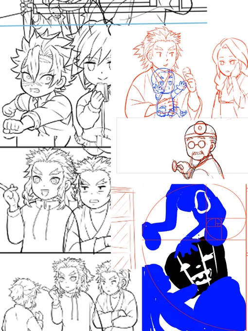 私、そこそこ描いてる割には新作の投稿が少ないんですが、それは例えばこの一週間は引用+この4作を同時並行で描いてて、どれもが完成しないので投稿できないからだと気付いた(いや薄々解ってはいた…)

よくある「手を付けたけど途中で放置」は絶対にせず、一コマずつ1ページずつ描きあげてるけど 