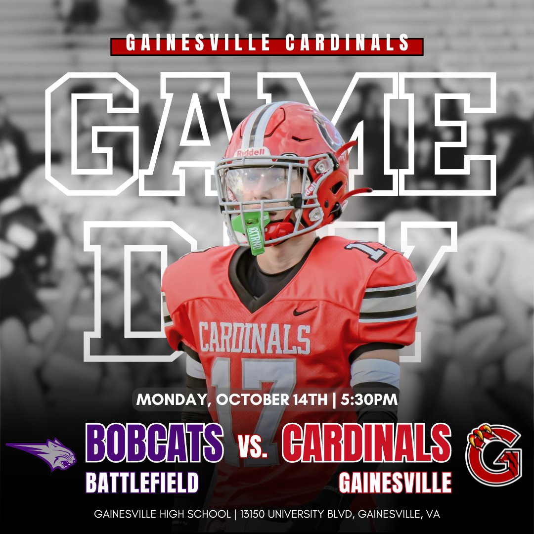 The Freshman face off against Battlefield in what promises to be an intense matchup. Both teams are hungry for victory, and the Cardinals are determined to defend their undefeated record on home turf!

📅 10.14.24
🕒 5:30 PM
📍13150 University Blvd

#gameday | #cardinalpride ❤️🖤