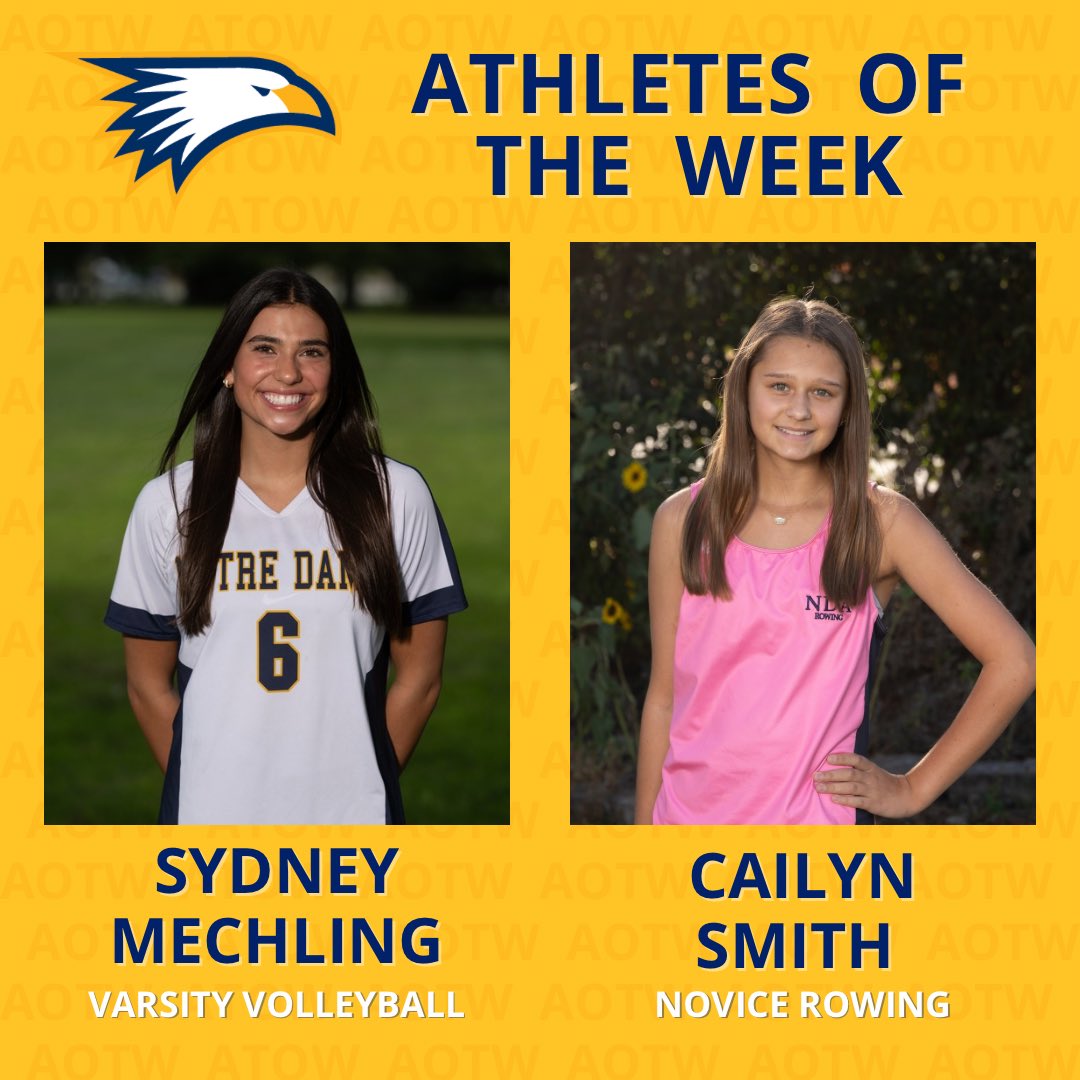 Congratulations to this week’s Athletes of the Week Sydney Mechling and Cailyn Smith! 🦅

Check out the WNDA segment in our bio or by clicking the link to hear from their head coaches: youtu.be/-SlCuQCL_J0?si…