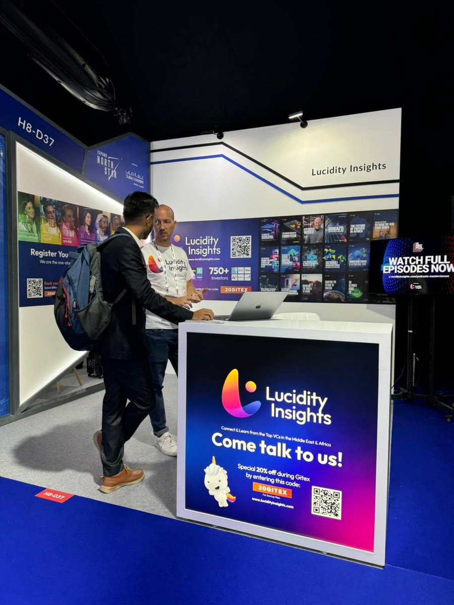 LucidityInsight's tweet photo. Here are some highlights we captured from GITEX Day 1 and Day 2! Drop by our stand to learn more about our Fundraising Matchmaking Tool or talk exciting partnerships! 👋

#LucidityInsights #ExpandNorthStar2024