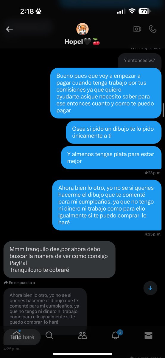 Furry_Diversity's tweet photo. @HopelessFoxArts Aquí algunas pruebas de tu forma de ser, verdad? 

Que bonito es borrarles las conversaciones a alguien y quedar como víctima a espaldas de tus amigos, a mi no me tiene que defender nadie, que hagan lo que quieran 

Yo soy feliz con lo que tengo y no necesito a nadie para ello https://t.co/8U0B9EKdEd