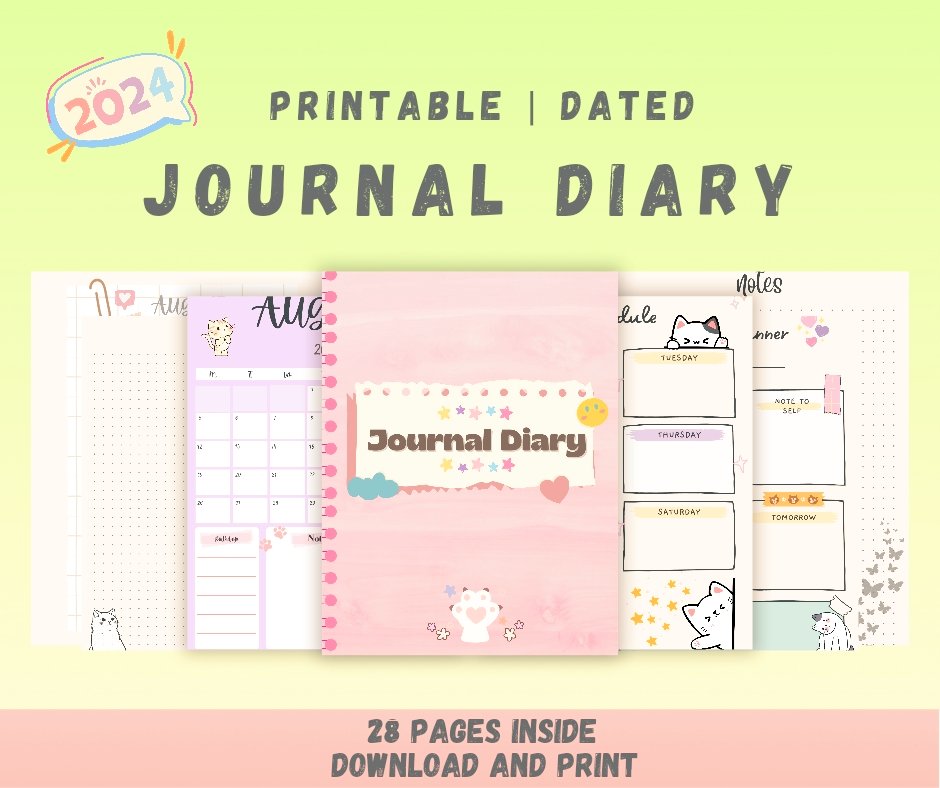 Bangtans__ARMY7's tweet photo. 👋 cat lovers!😺 Introducing the digital product Cat Themed Printable Journal diary! 

Explore your creativity with our Cat Themed Printable Digital Journal the purrfect way to stay organized and inspired! For only ₱100 😻 👉https://t.co/wM2E7PJKmz

#DigitalSelling #raketph https://t.co/qrynQO6DGa