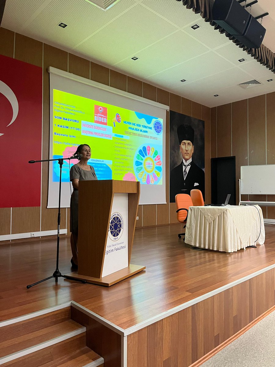 yildizegitim's tweet photo. Değerli Öğrencilerimiz, 
TÜBİTAK 2209/A Projeleri Bilgilendirme Toplantısı Eğitim Fakültesi Yunus Emre Konferans Salonu’nda gerçekleştirildi. @YildizEdu @eyupdebik @mengindeniz https://t.co/BAoyxEFwNm