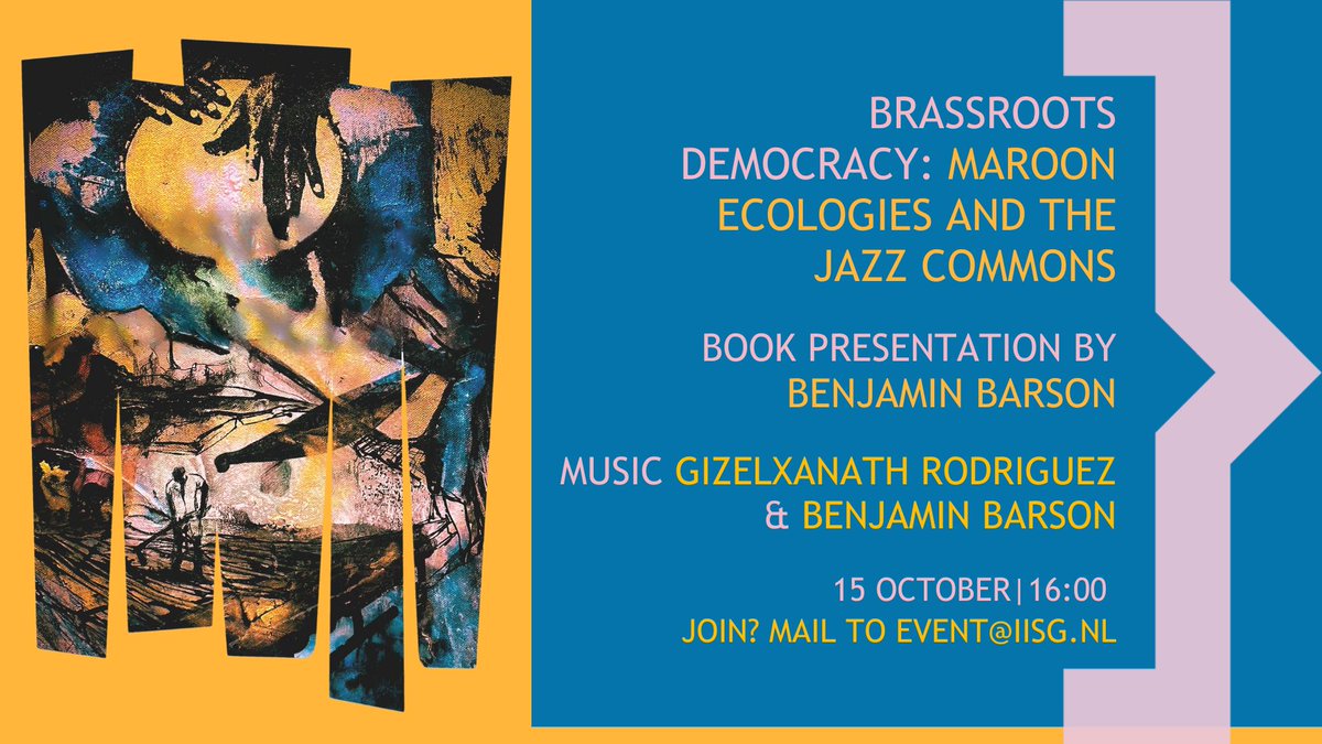 IISG (@iisg_amsterdam) on Twitter photo š¶ Join us 15-10 16:00h for a live performance by <a href="/BenBarson5/">Benjamin Barson</a> & Gizelxanath Rodriguez! Before the music, Barson will present āBrassroots Democracy,ā exploring the intertwined narratives of the Haitian Revolution, Black Reconstruction & the dawn of jazz š iisg.amsterdam/nl/events/benj⦠š¶ Join us 15-10 16:00h for a live performance by <a href="/BenBarson5/">Benjamin Barson</a> & Gizelxanath Rodriguez! Before the music, Barson will present āBrassroots Democracy,ā exploring the intertwined narratives of the Haitian Revolution, Black Reconstruction & the dawn of jazz š iisg.amsterdam/nl/events/benjā¦