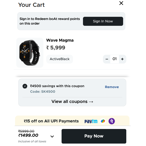 CheapestDealIND's tweet photo. ⌚ boAt Wave Magma bluetooth Calling Watch
 https://t.co/QlxRJNFxfc
💰 Price Rs.1499 [Regular Price Rs.5,999]

#CheapestDealinIndia #bestBuy #bestprice #Trending #Uddhavthackrey #ChennaiRains #Mumbai #mumbaiweather #India #delhimetro #Reliance #HyundaiIPO #AamirKhan #NoraFatehi https://t.co/XRsH1OYJ7v