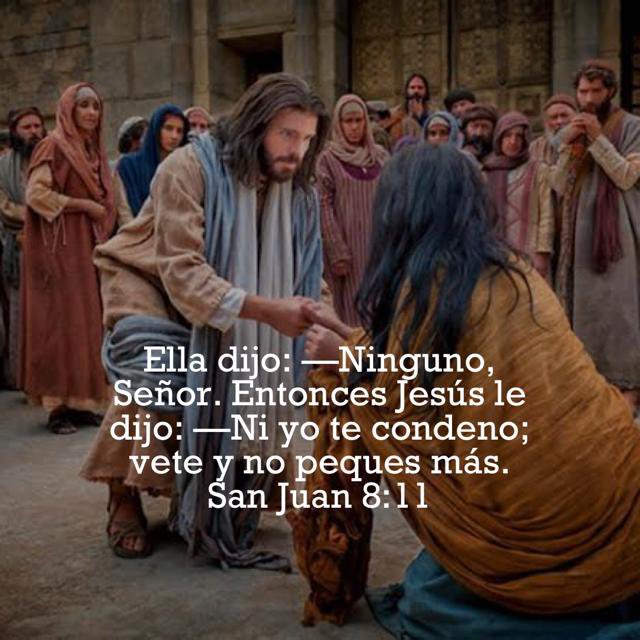 Juan 8
👍 Jesús odia el pecado pero ama al pecador.
👍 Nosotros estamos prestos a condenar más Jesús está presto para SALVAR
👍 Creer en Jesús y permanecer en su palabra son las marcas de un discípulo
👍 Jesús es la verdad y cuando lo conocemos seremos verdaderamente libres.