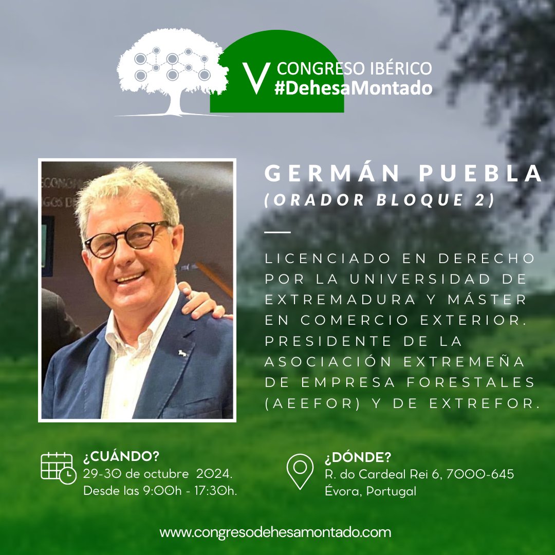 🌟PRESENTACIÓN DE ORADORES 
  
👥Oradores del Bloque 2:  La biodiversidad y las exigencias verdes como reto y oportunidad para la rentabilidad  🌿

congresodehesamontado.eu