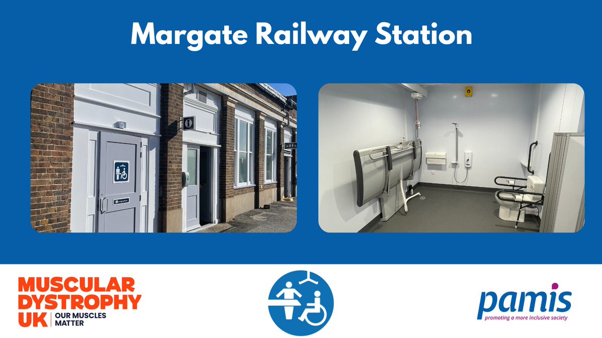 Changing Places UK (@changingplaceuk) on Twitter photo We are delighted to announce the first #Changing Places toilet has been opened on South Eastern's Railway network at Margate Railway Station. It's been a pleasure to work with colleagues at <a href="/Se_Railway/">Southeastern</a> and <a href="/transportgovuk/">Department for Transport</a> on this project.
More info: changing-places.org/find?toilet=34… We are delighted to announce the first #Changing Places toilet has been opened on South Eastern's Railway network at Margate Railway Station. It's been a pleasure to work with colleagues at <a href="/Se_Railway/">Southeastern</a> and <a href="/transportgovuk/">Department for Transport</a> on this project.
More info: changing-places.org/find?toilet=34…