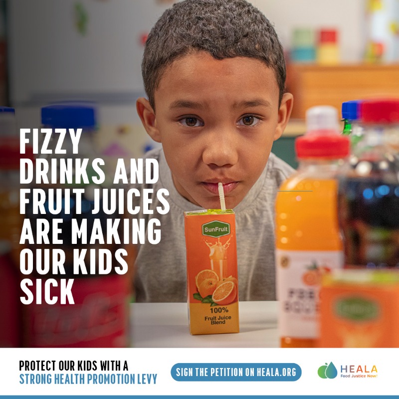 heala_SA's tweet photo. Sugary drinks put our kids at risk of heart disease and diabetes. Protect our kids with a strong HEALTH PROMOTION LEVY

Sign the petition📝
#HPL #Heala